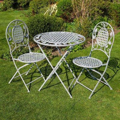 The Range Meadow Outdoor Garden Patio Bistro Set - Grey