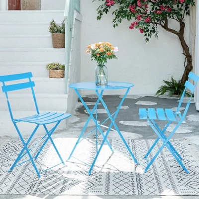 The Range Cabo Outdoor Garden Patio 2 Seat Bistro Set - Green
