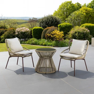 The Range Sagone Patio Bistro Set - Cream