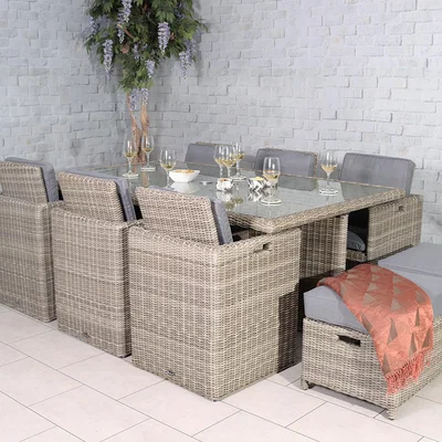 The Range Wentworth 10 Seater Cube Set - Neutral