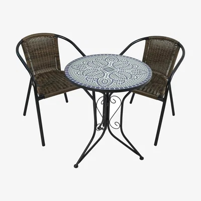 The Range Antigua Bistro San Remo Set - Green, Blue & White