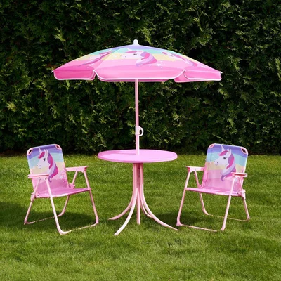 The Range Kids Unicorn Bistro Garden Set - Pink