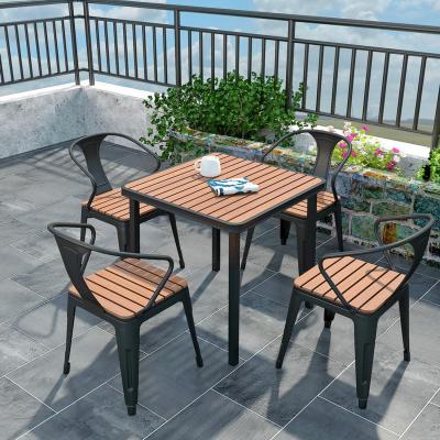 The Range 5Pcs Square Dining Bistro Sets - Brown