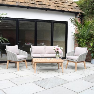 The Range Sol 4-Seater Lounge Set - Grey, Natural