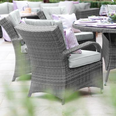 The Range Olivia 6-Seat Rectangular Dining Set - Grey