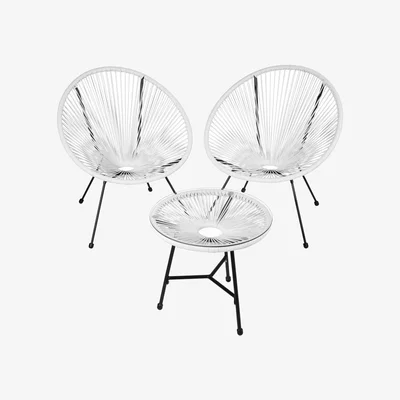 The Range Santana Bistro Set - White