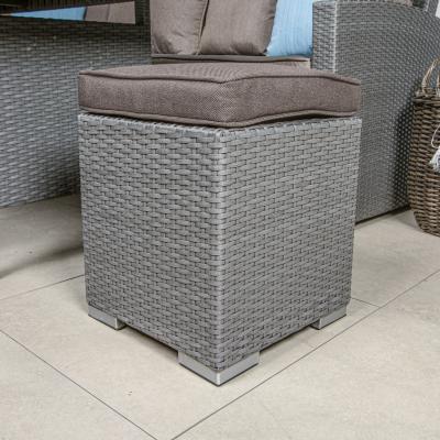 The Range Dakota Rattan Rectangular Casual Dining Set  - Grey