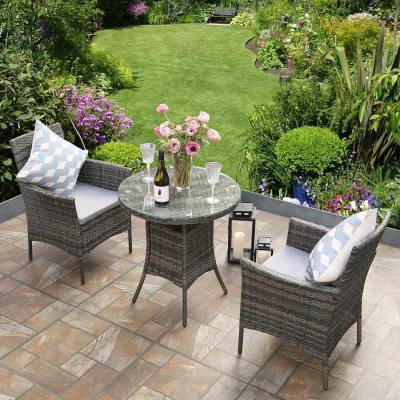 The Range Garden Furniture Set, Outdoor PE Rattan Conve - Grey