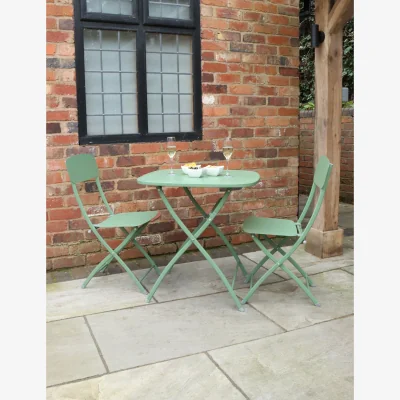 Royal Craft Venice 2 Seater Folding Bistro Set in Olive