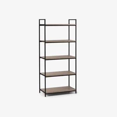 Dunelm Tribeca Tall Bookcase Black/Natural