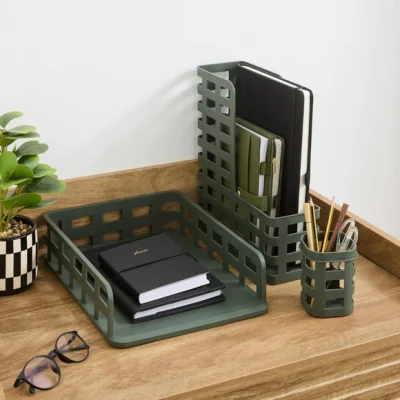 Dunelm Waters and Noble Desk Organiser Set
