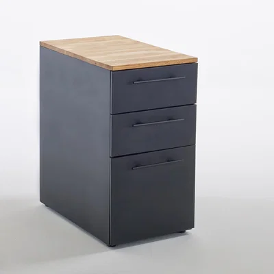 La Redoute Hiba Industrial Style 3-Drawer Desk Cabinet