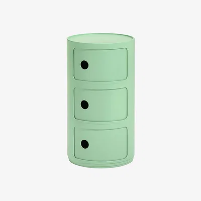 Made in Design Componibili Bio Storage - / 3 drawers - Natural, biodegradable material by Kartell Green