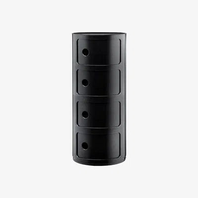 Made in Design Componibili Storage - 4 drawers - H 77 cm by Kartell Black