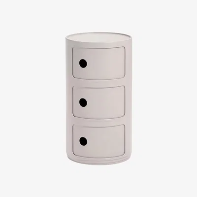 Made in Design Componibili Bio Storage - / 3 drawers - Natural, biodegradable material by Kartell Beige