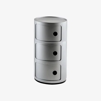 Made in Design Componibili Storage - 3 elements by Kartell Grey/Silver