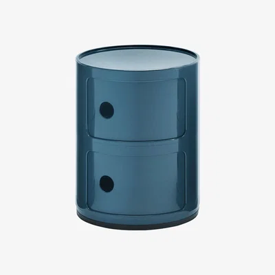 Made in Design Componibili Storage - 2 drawers / H 40 cm by Kartell Blue