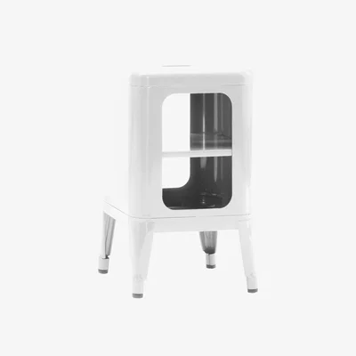 Made in Design Storage unit - Lacquered steel - H 50 cm by Tolix White