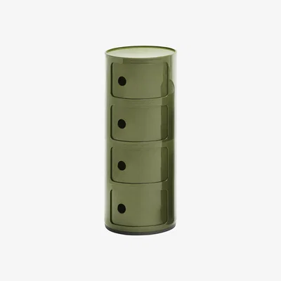 Made in Design Componibili Storage - 4 drawers - H 77 cm by Kartell Green