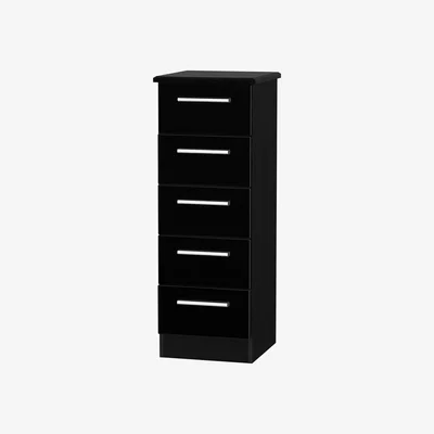 The Range Kensington Five Drawer Locker  - Black