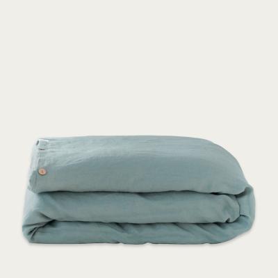 Bombinate.com Green Milieu Washed Linen Duvet Cover