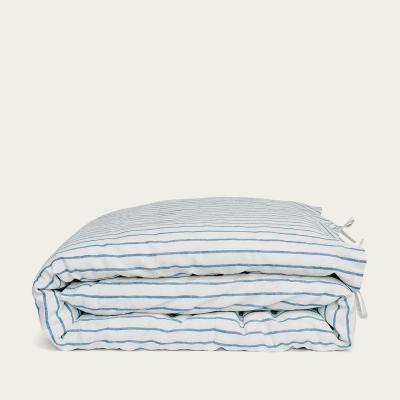 Bombinate.com Blue/White Tied Linen Duvet Cover