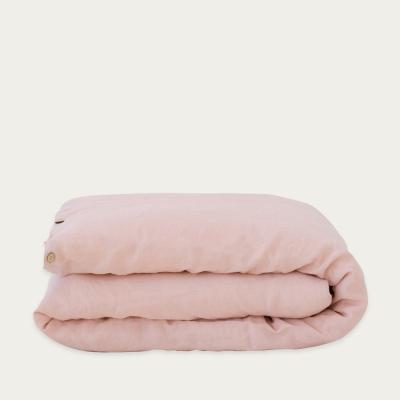 Bombinate.com Misty Rose Washed Linen Duvet Cover