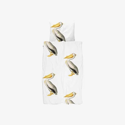 Cuckooland Snurk Single Pelican Duvet Bedding Set
