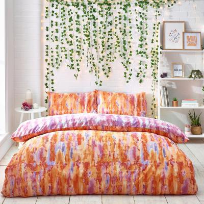 Dunelm Style Lab Tie Dye Duvet Cover and Pillowcase Set MultiColoured
