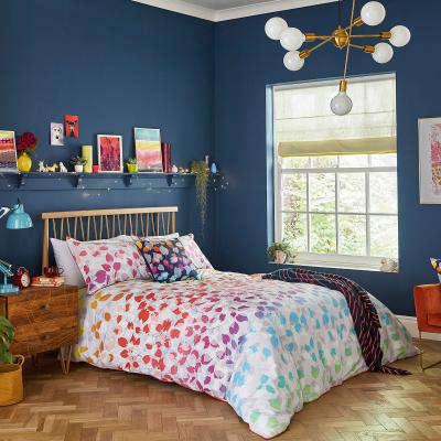 Dunelm Clarissa Scattered Hearts Rainbow 100% Cotton Duvet Cover Set MultiColoured