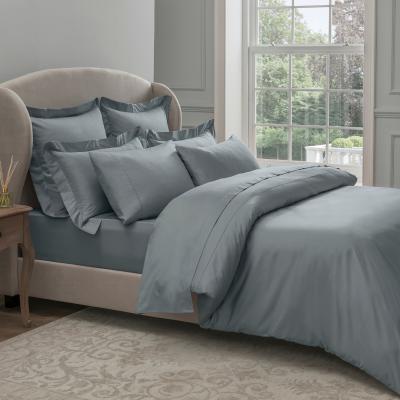 Dunelm Dorma 300 Thread Count 100% Cotton Sateen Plain Denim Duvet Cover Denim