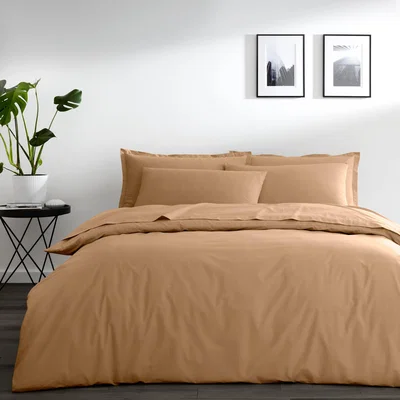 Dunelm Pure Cotton Duvet Cover Camel