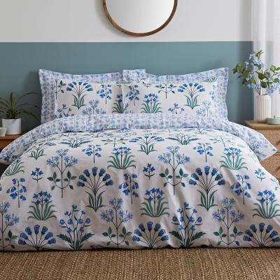 Dunelm Florentina Blue Duvet Cover and Pillowcase Set Blue