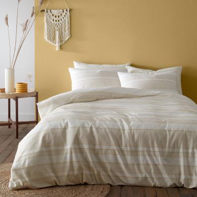 Dunelm Pineapple Elephant Cairns Tufted Jacquard Duvet Cover and Pillowcase Set Ochre