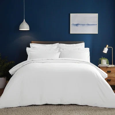 Dunelm Fogarty Soft Touch White Duvet Cover and Pillowcase Set White