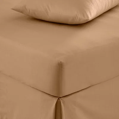 Dunelm Pure Cotton Fitted Sheet Camel