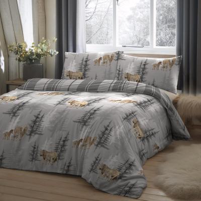 Dunelm Shetland Pony Charcoal Duvet Cover Set Charcoal