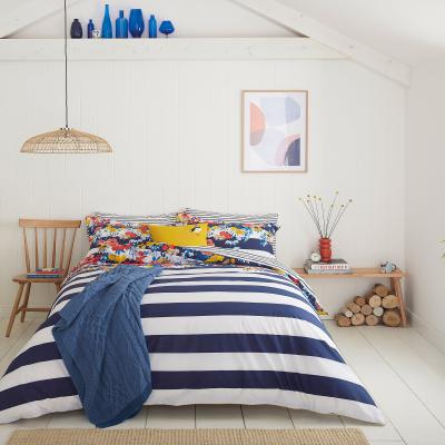 Dunelm Joules St Ives French Navy 100% Cotton Percale Duvet Cover Set Navy