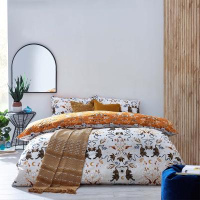 Dunelm Tigerfish Reversible Duvet Cover and Pillowcase Set MultiColoured