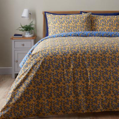 Dunelm Paige Duvet Cover and Pillowcase Set Blue
