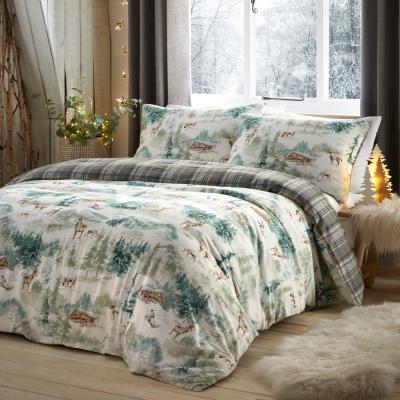 Dunelm Snow Scene Duvet Cover Set MultiColoured