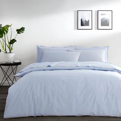 Dunelm Pure Cotton Duvet Cover Belle Blue