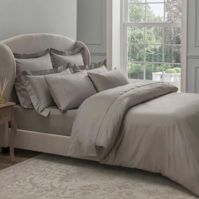 Dunelm Dorma 300 Thread Count 100% Cotton Sateen Plain Mink Duvet Cover Mink