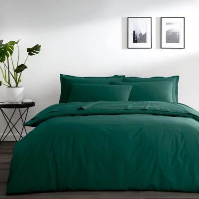 Dunelm Pure Cotton Duvet Cover Emerald