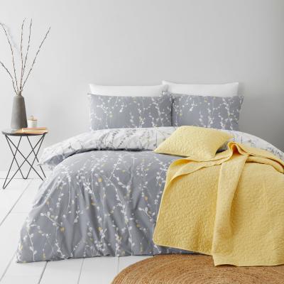 Dunelm Belle Charcoal Duvet Cover and Pillowcase Set Charcoal (Grey)