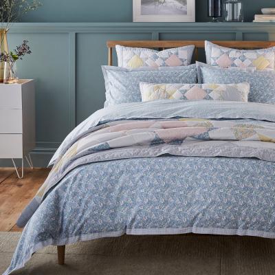 Dunelm Dorma Decades Nancy Rose Duvet Cover and Pillowcase Set Blue