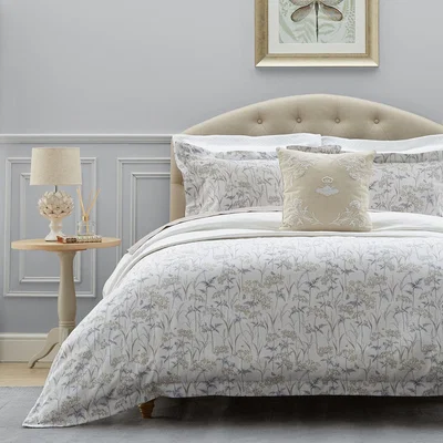 Dunelm Dorma Cheddleton 100% Cotton Reversible Duvet Cover Grey