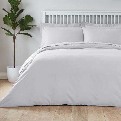 Dunelm Easycare 100% Cotton Silver Duvet Cover Silver