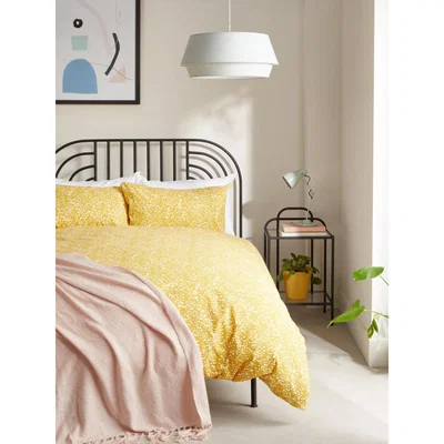 John Lewis ANYDAY John Lewis & Partners Lennox Duvet Cover Set, Mustard