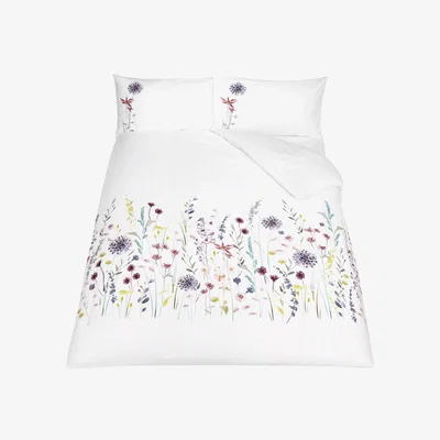 John Lewis John Lewis & Partners Soft and Silky Leckford Duvet Cover and Pillowcase Set
